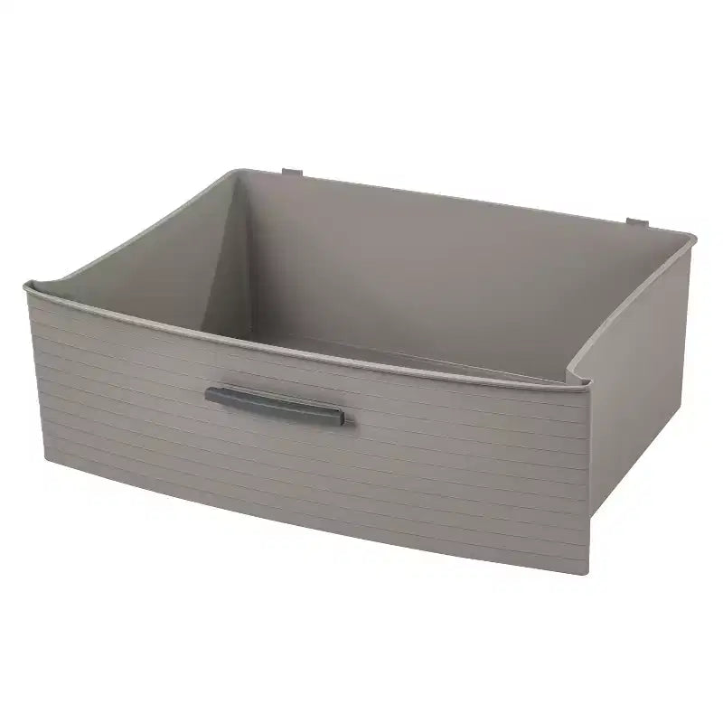 Tour large à 3 tiroirs gris foncé - Tiroirs de rangement en plastique, rangement universel portable, aucun assemblage requis