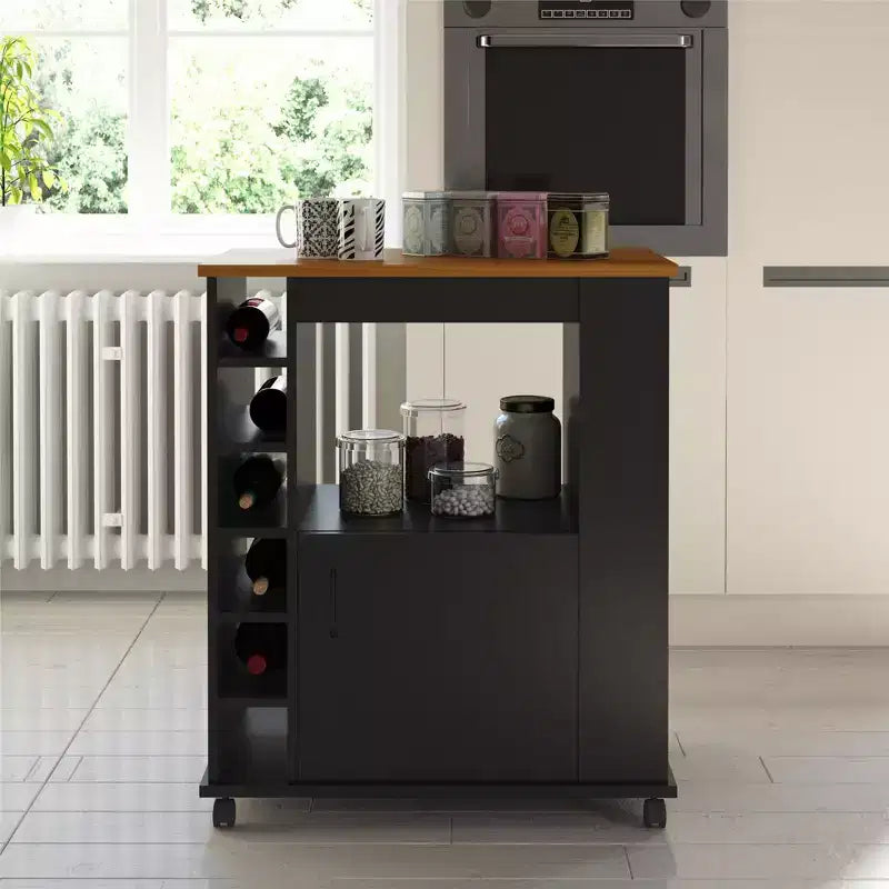 Desserte de cuisine roulante avec rangement