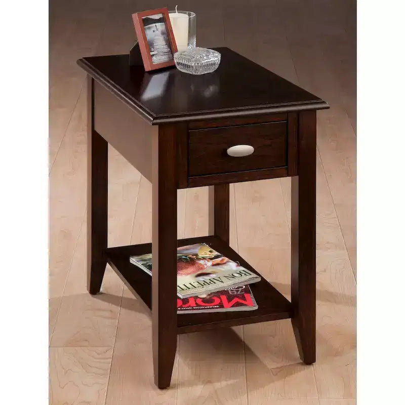 Table d'appoint contemporaine chaleureuse - Couleur marron