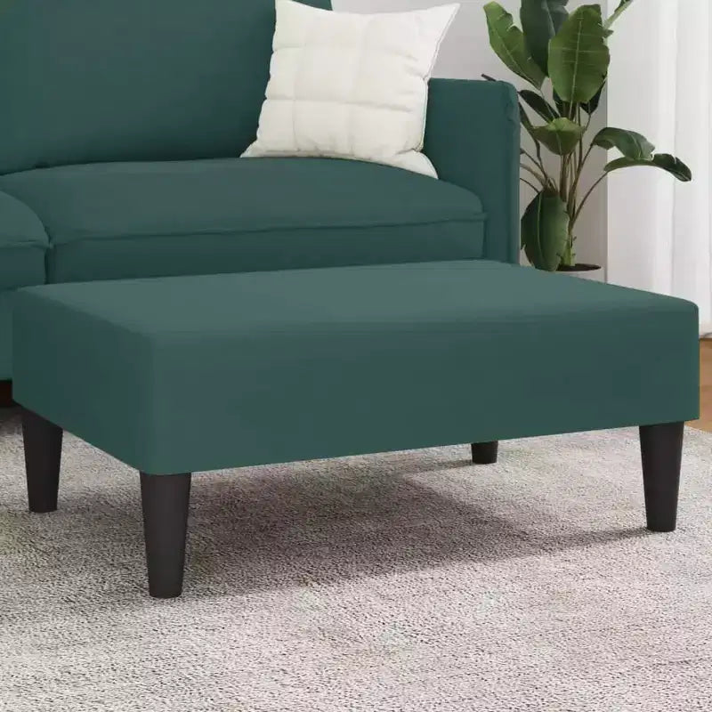 Repose-pieds ottoman moderne en velours - Siège d'appoint compact