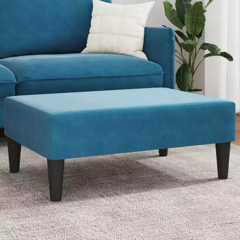 Repose-pieds ottoman moderne en velours - Siège d'appoint compact