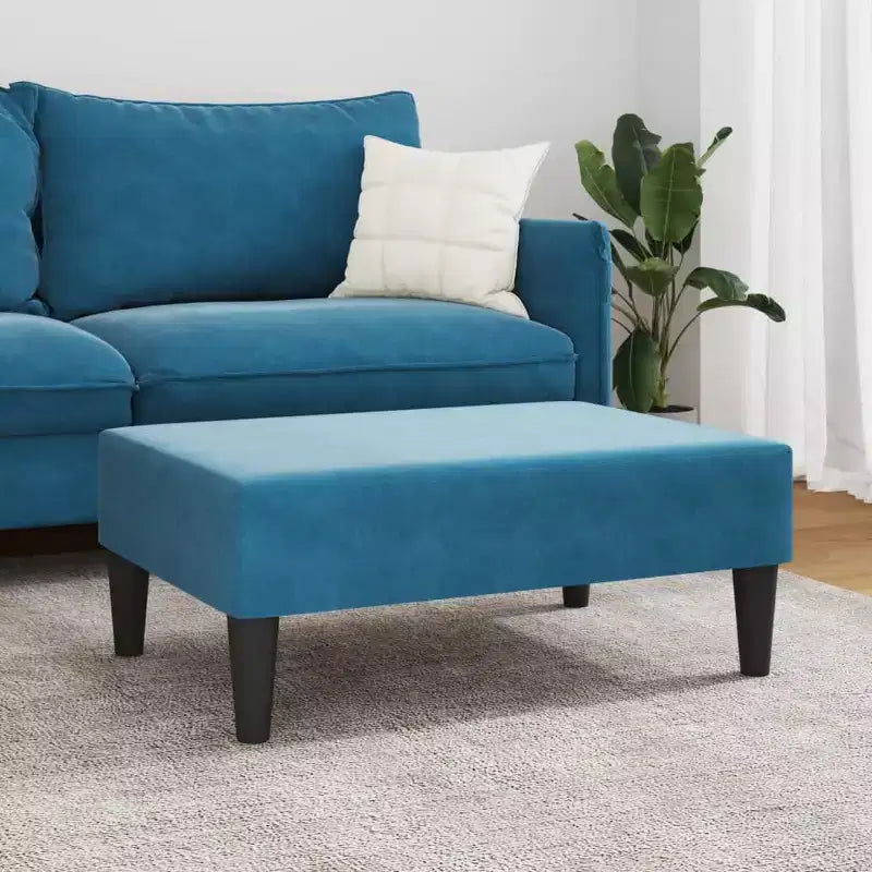 Repose-pieds ottoman moderne en velours - Siège d'appoint compact
