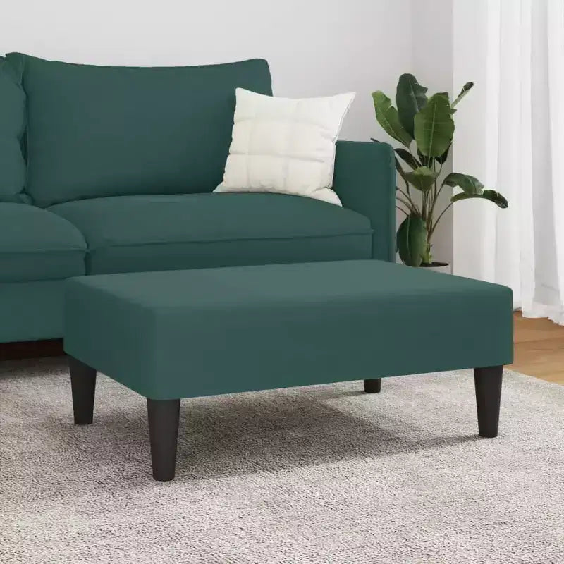 Repose-pieds ottoman moderne en velours - Siège d'appoint compact