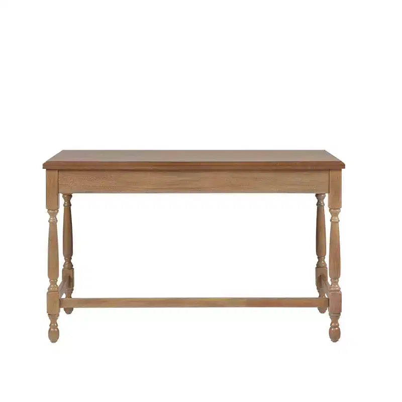 Bureau en bois traditionnel avec 1 tiroir, finition en bois recyclé