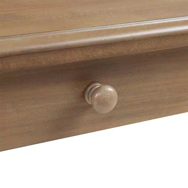 Bureau en bois traditionnel avec 1 tiroir, finition en bois recyclé