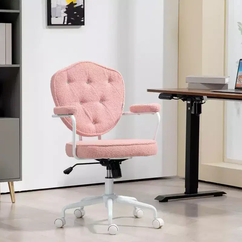Chaise de vanité rembourrée avec hauteur réglable, chaise pivotante pour bureau à domicile, étude, salle de lecture