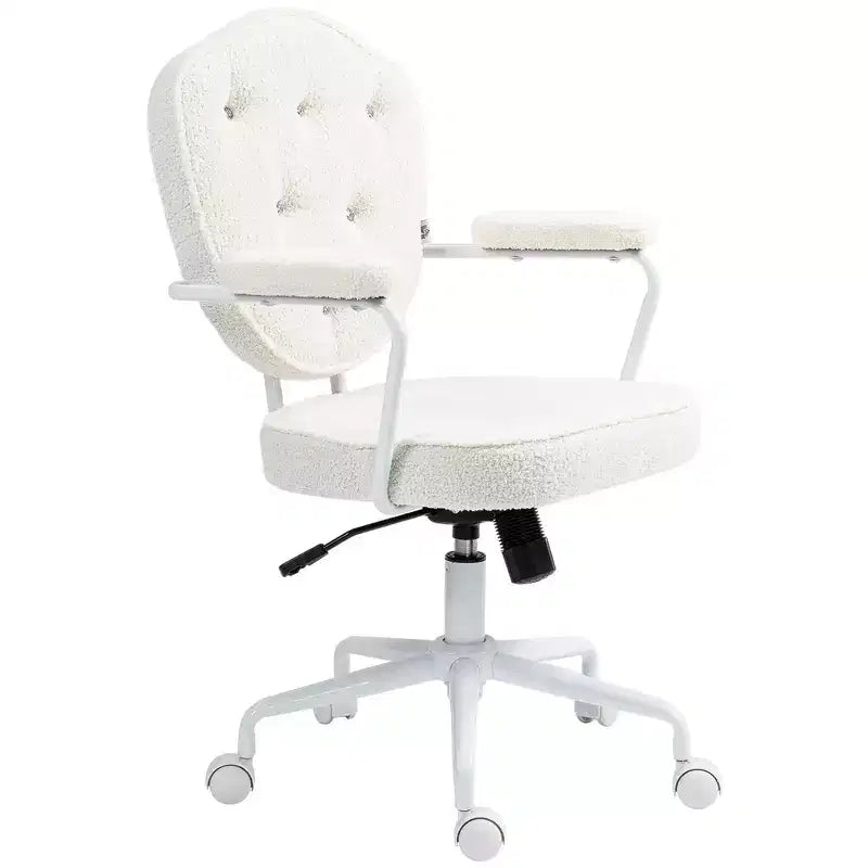 Chaise de vanité rembourrée avec hauteur réglable, chaise pivotante pour bureau à domicile, étude, salle de lecture