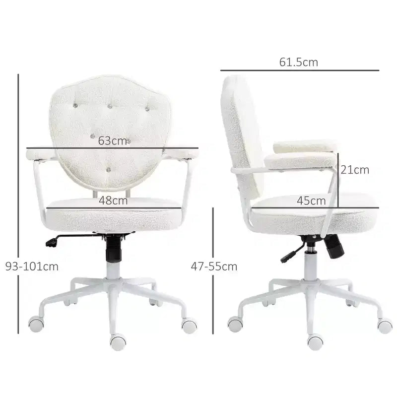 Chaise de vanité rembourrée avec hauteur réglable, chaise pivotante pour bureau à domicile, étude, salle de lecture