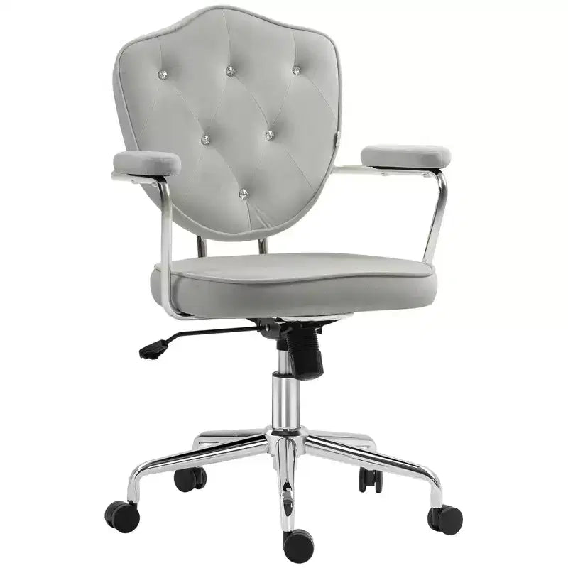 Chaise de vanité rembourrée avec hauteur réglable, chaise pivotante pour bureau à domicile, étude, salle de lecture