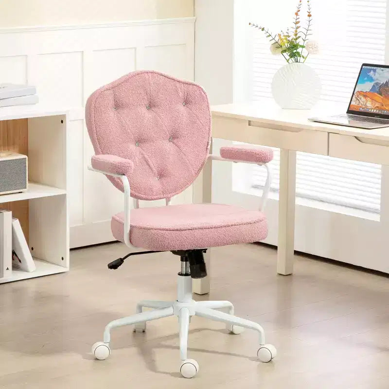 Chaise de vanité rembourrée avec hauteur réglable, chaise pivotante pour bureau à domicile, étude, salle de lecture