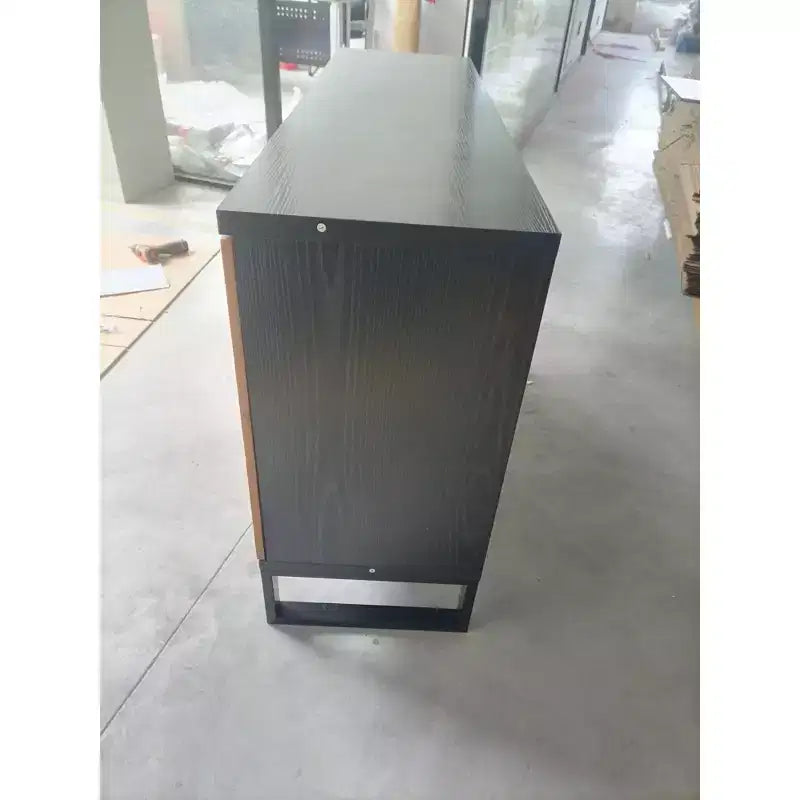 Meuble buffet moderne, buffet avec 4 portes élégantes au design géométrique, armoire de rangement pour salon, bureau, cuisine