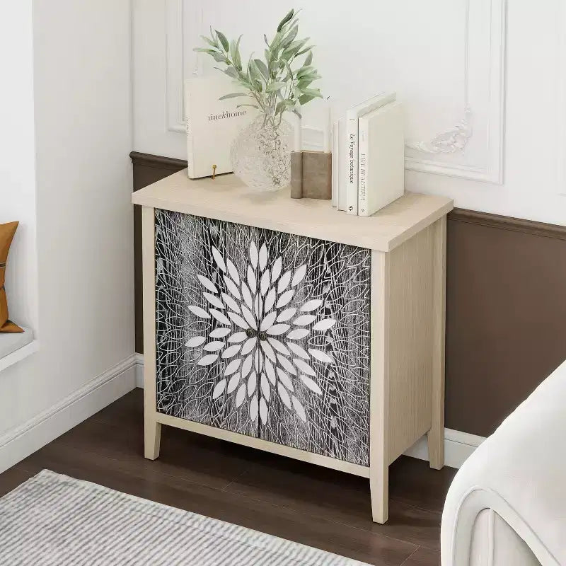 Meuble d'appoint moderne, buffet avec quatre portes à motifs sculptés, meuble de rangement pour cuisine, salle à manger, entrée
