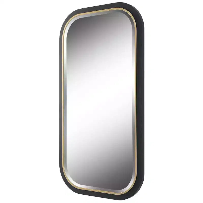 Miroir mural rectangulaire Or noir 23 1/4 x 43 1/4