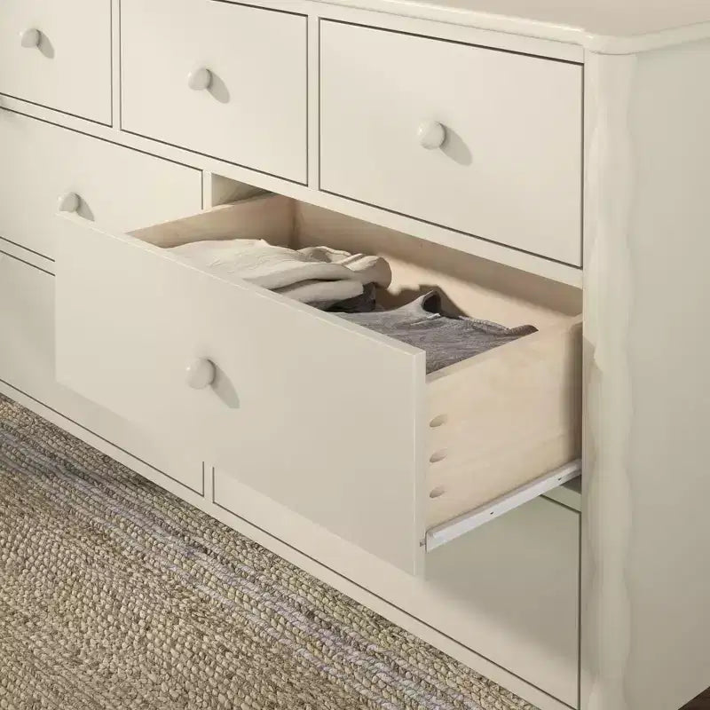 Commode à 7 tiroirs et fuseaux - Pin massif, Chambre d'enfant