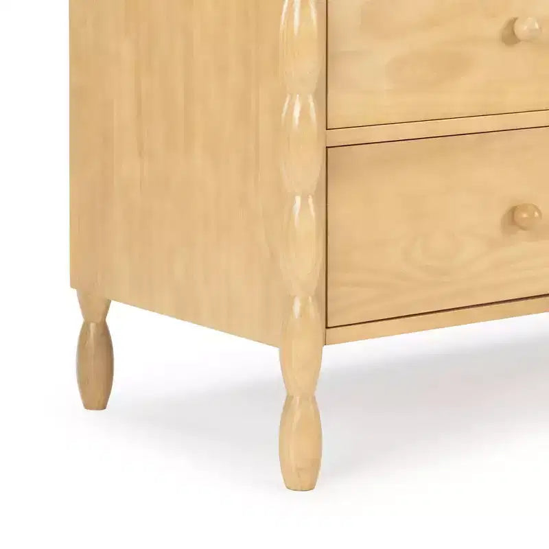 Commode à 7 tiroirs et fuseaux - Pin massif, Chambre d'enfant