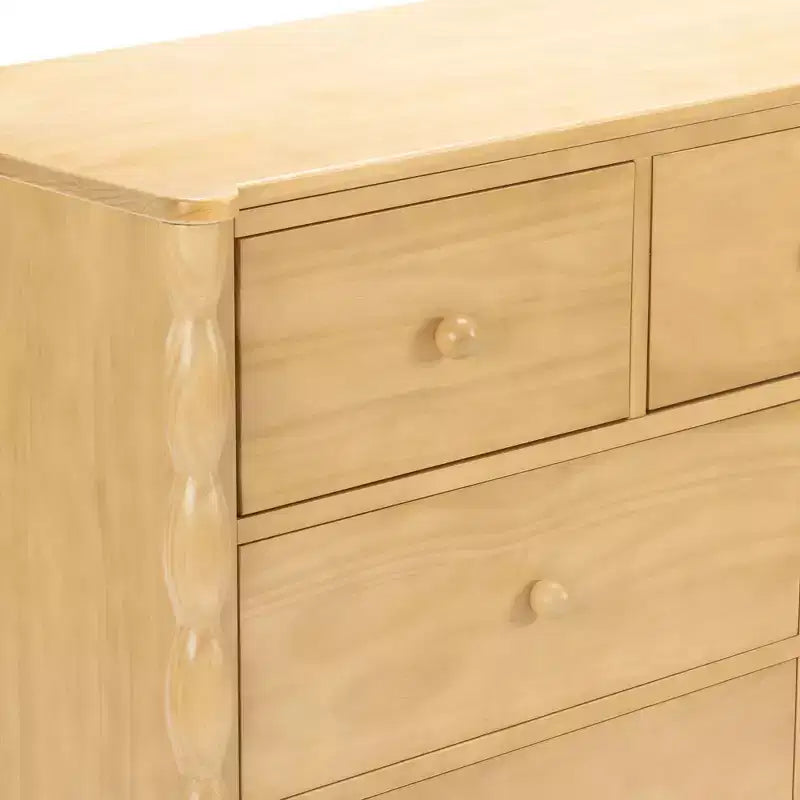 Commode à 7 tiroirs et fuseaux - Pin massif, Chambre d'enfant