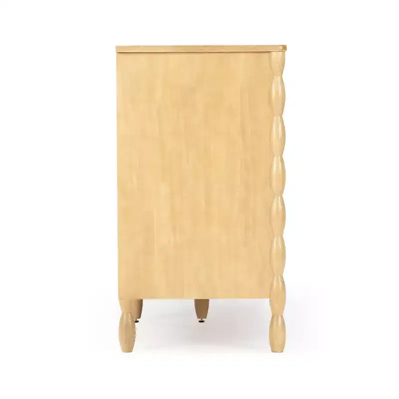 Commode à 7 tiroirs et fuseaux - Pin massif, Chambre d'enfant