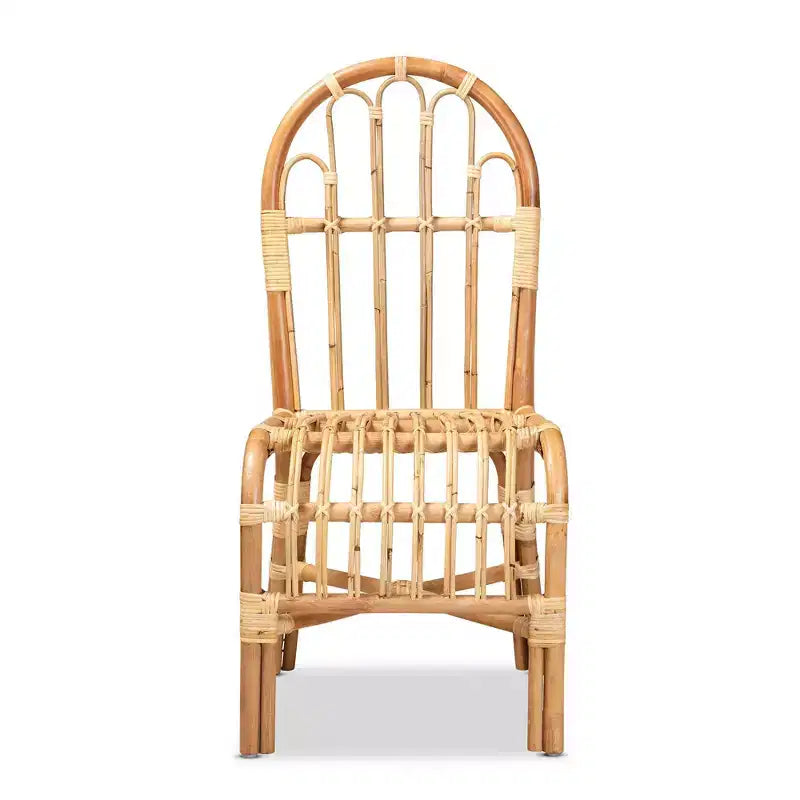 Fauteuil d'appoint en rotin naturel - Fait à la main, entièrement assemblé