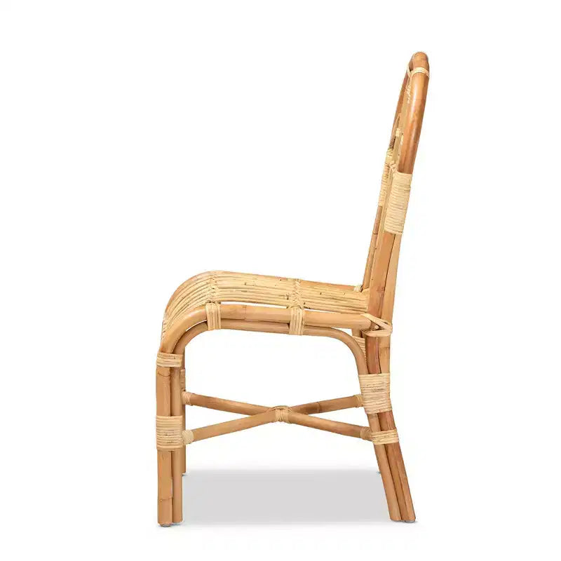 Fauteuil d'appoint en rotin naturel - Fait à la main, entièrement assemblé