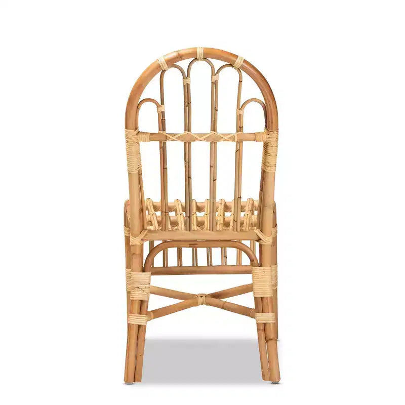 Fauteuil d'appoint en rotin naturel - Fait à la main, entièrement assemblé