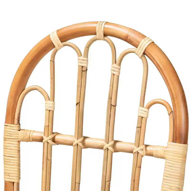 Fauteuil d'appoint en rotin naturel - Fait à la main, entièrement assemblé