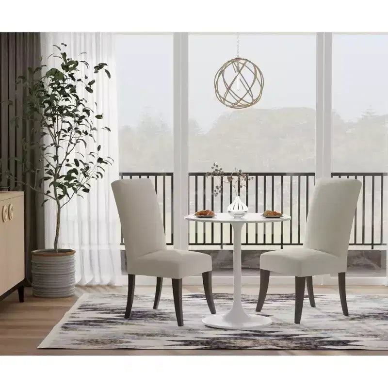 Table à manger ronde avec plateau en marbre