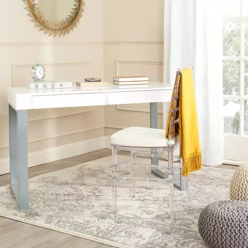 Bureau - FOX2206 - Blanc/Gris