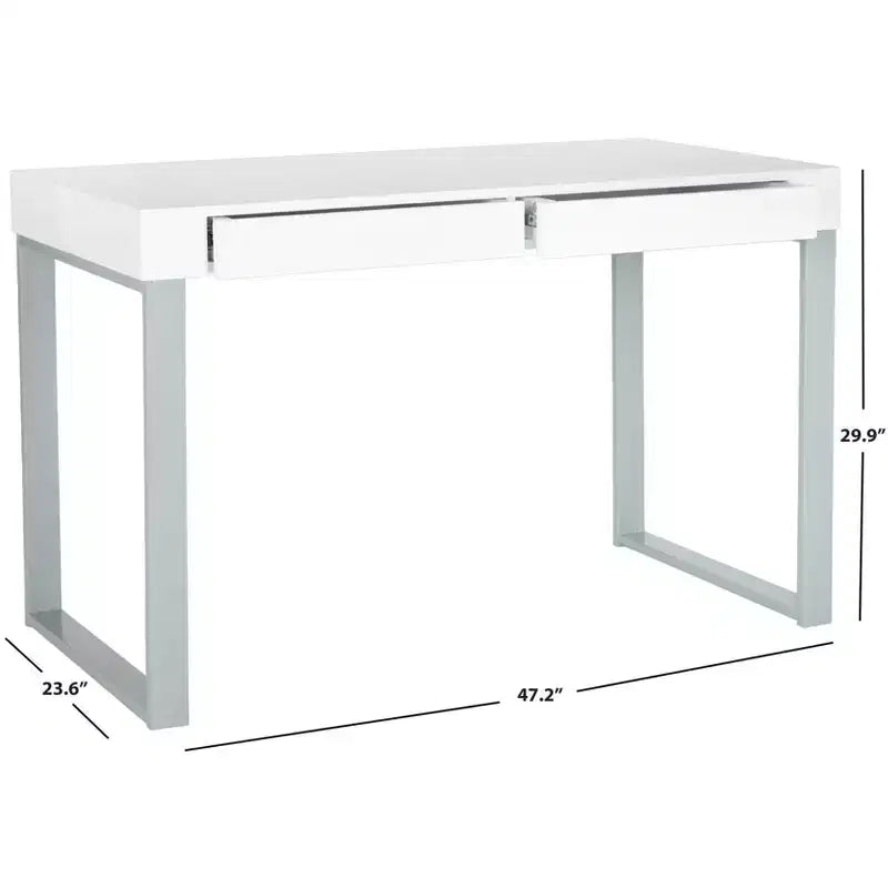 Bureau - FOX2206 - Blanc/Gris