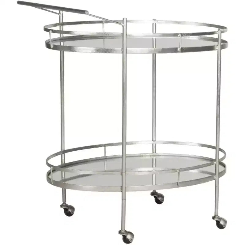Chariot de bar - FOX2553A - Argent/Miroir