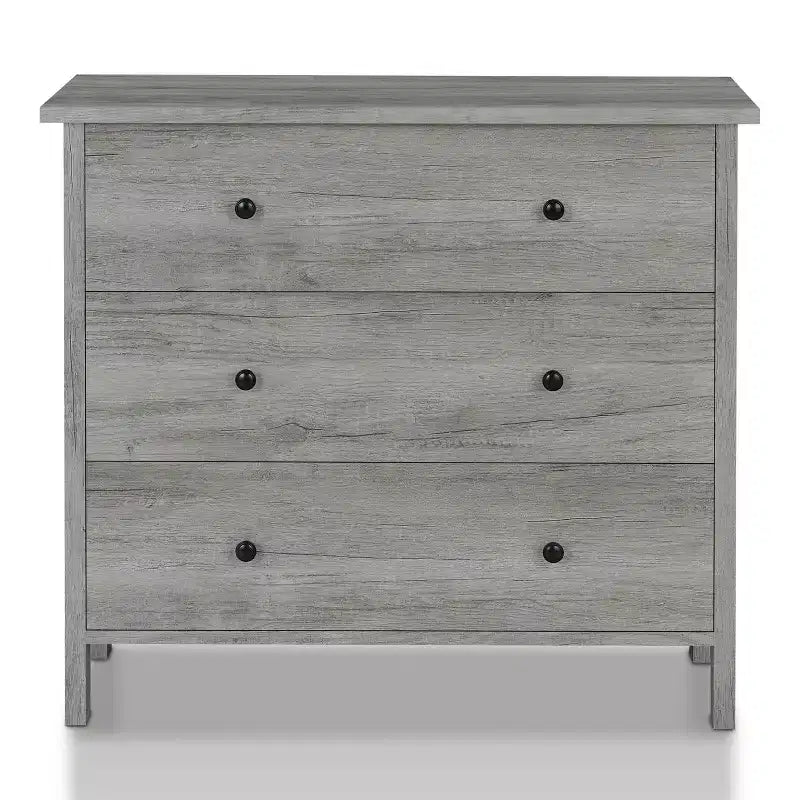 Commode à 3 tiroirs - MDF avec dispositif anti-basculement