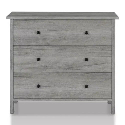 Commode à 3 tiroirs - MDF avec dispositif anti-basculement