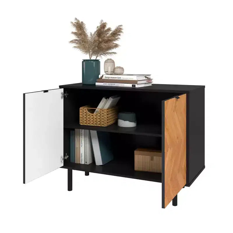 Meuble d'appoint 2 étagères moderne du milieu du siècle